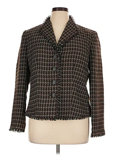 Pre-owned Worthington Blazer Jacket In Brown
