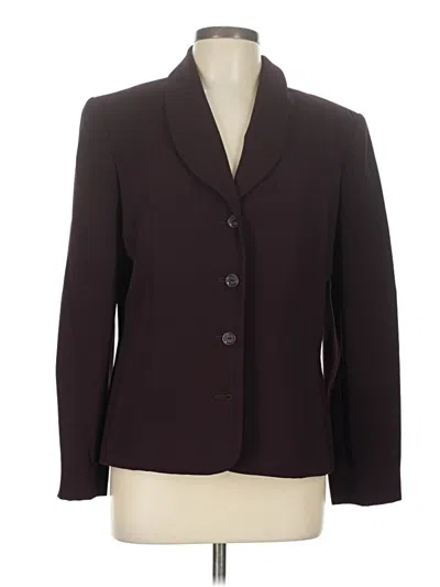 Pre-owned Worthington Blazer Jacket In Burgundy