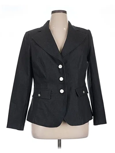 Pre-owned Worthington Blazer Jacket In Gray