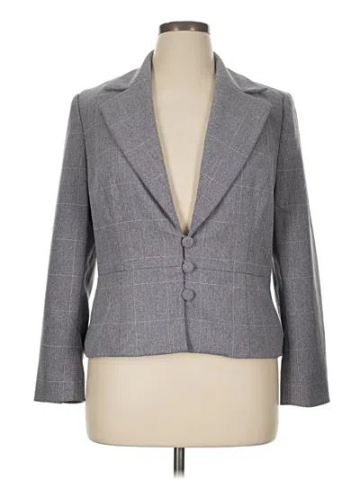Pre-owned Worthington Blazer Jacket In Gray