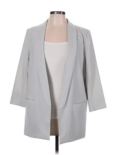 Pre-owned Worthington Blazer Jacket In Gray