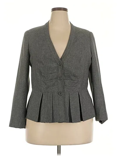 Pre-owned Worthington Blazer Jacket In Gray