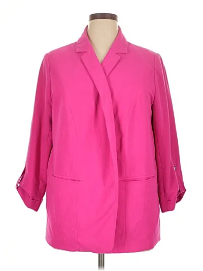 Pre-owned Worthington Blazer Jacket In Pink