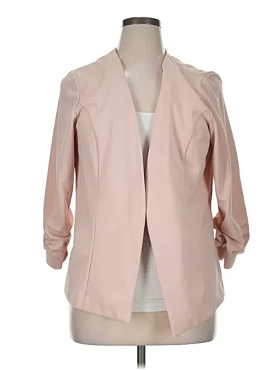 Pre-owned Worthington Blazer Jacket In Pink