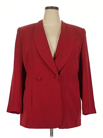 Pre-owned Worthington Blazer Jacket In Red