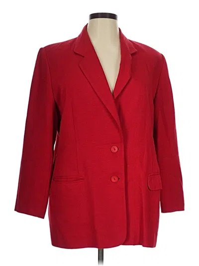 Pre-owned Worthington Blazer Jacket In Red