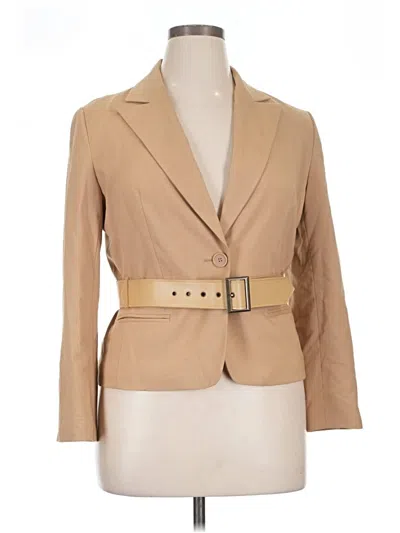Pre-owned Worthington Blazer Jacket In Tan