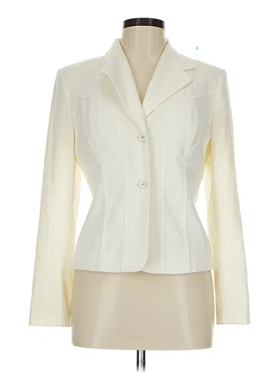 Pre-owned Worthington Blazer Jacket In White