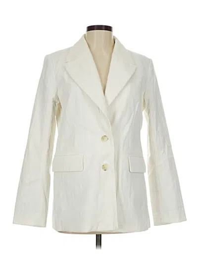 Pre-owned Worthington Blazer Jacket In White