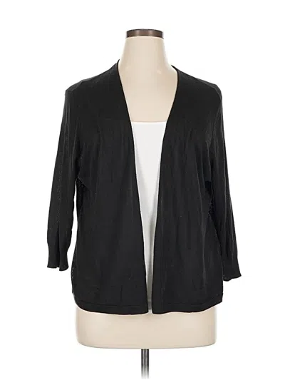 Pre-owned Worthington Cardigan Sweater In Black