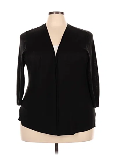 Pre-owned Worthington Cardigan Sweater In Black