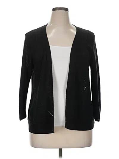 Pre-owned Worthington Cardigan Sweater In Black