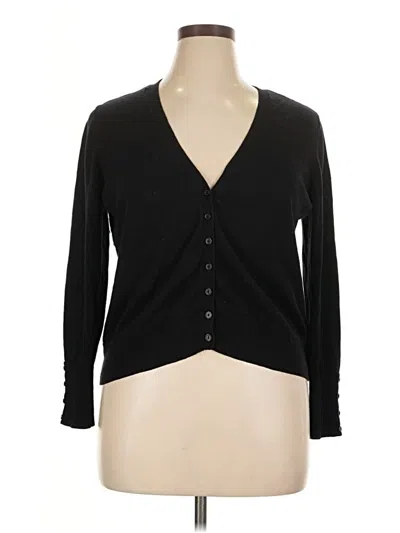 Pre-owned Worthington Cardigan Sweater In Black