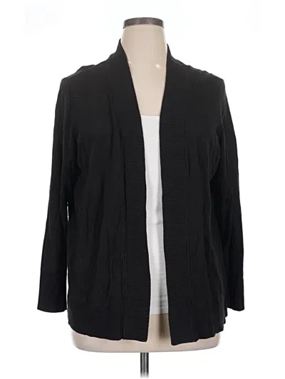 Pre-owned Worthington Cardigan Sweater In Black