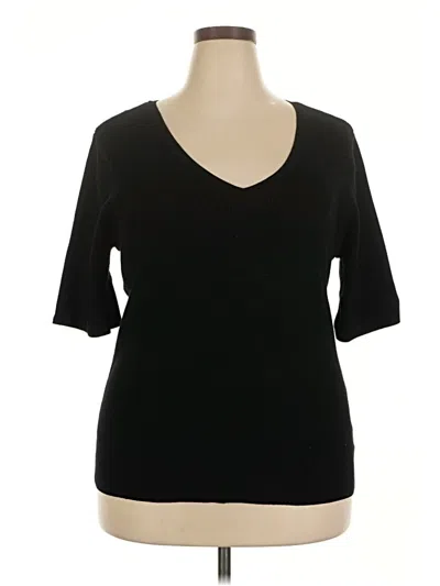 Pre-owned Worthington Cardigan Sweater In Black