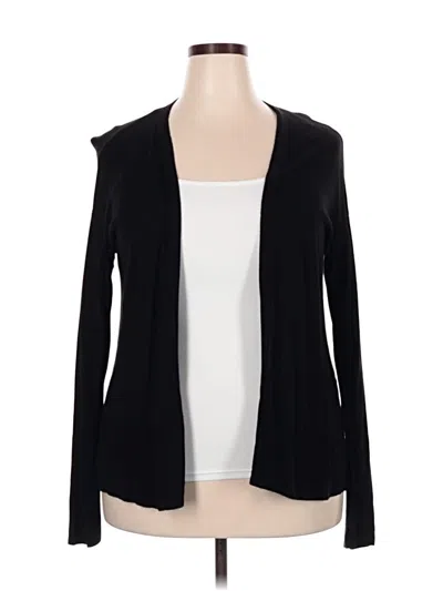 Pre-owned Worthington Cardigan Sweater In Black
