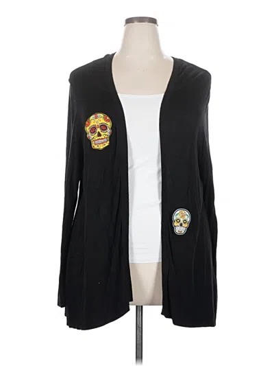 Pre-owned Worthington Cardigan Sweater In Black