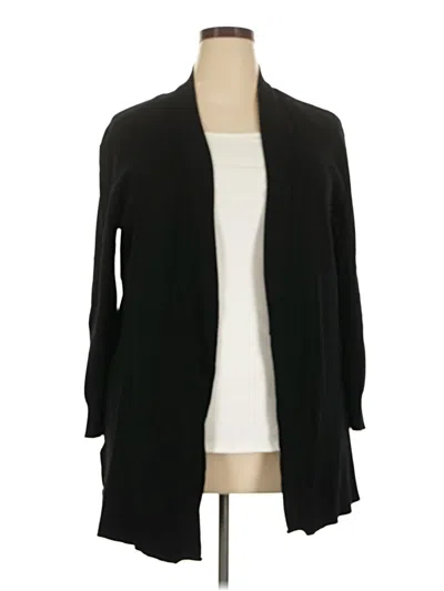 Pre-owned Worthington Cardigan Sweater In Black