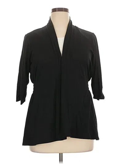 Pre-owned Worthington Cardigan Sweater In Black