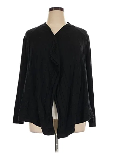 Pre-owned Worthington Cardigan Sweater In Black
