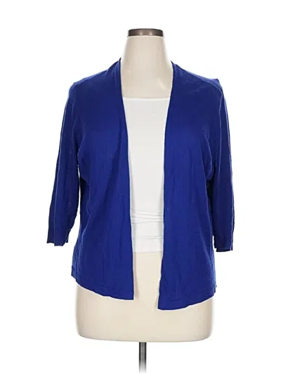 Pre-owned Worthington Cardigan Sweater In Blue