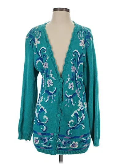 Pre-owned Worthington Cardigan Sweater In Blue