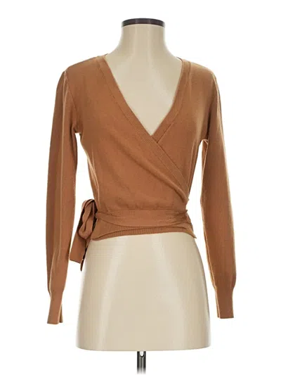 Pre-owned Worthington Cardigan Sweater In Brown