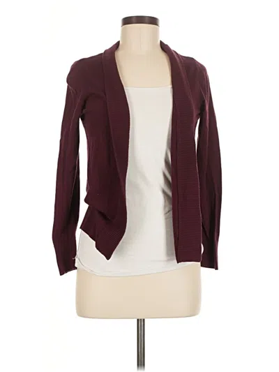 Pre-owned Worthington Cardigan Sweater In Burgundy