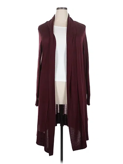 Pre-owned Worthington Cardigan Sweater In Burgundy