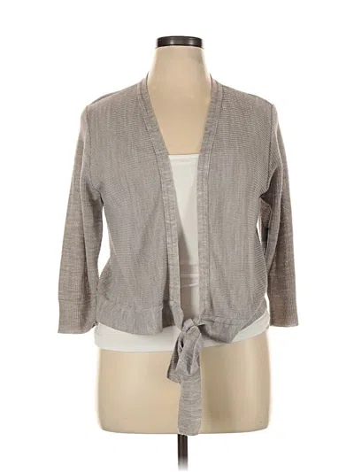 Pre-owned Worthington Cardigan Sweater In Gray