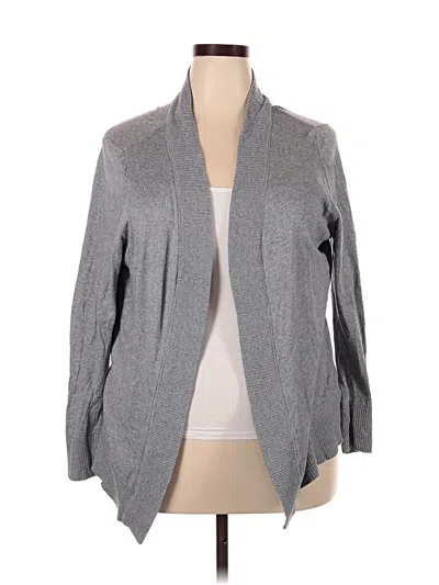 Pre-owned Worthington Cardigan Sweater In Gray