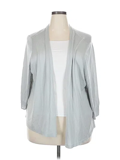 Pre-owned Worthington Cardigan Sweater In Gray