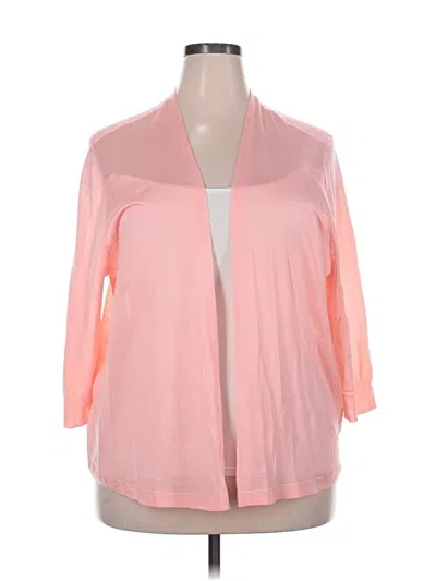 Pre-owned Worthington Cardigan Sweater In Pink