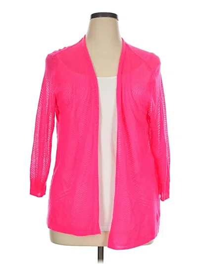 Pre-owned Worthington Cardigan Sweater In Pink