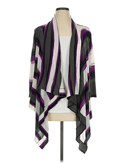Pre-owned Worthington Cardigan Sweater In Purple