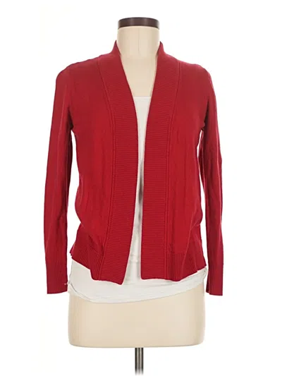 Pre-owned Worthington Cardigan Sweater In Red