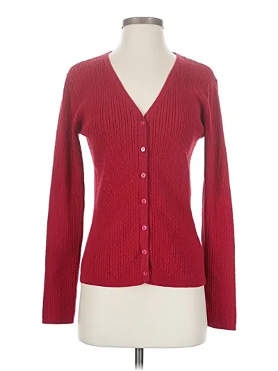 Pre-owned Worthington Cardigan Sweater In Red