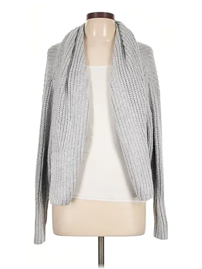 Pre-owned Worthington Cardigan Sweater In Silver
