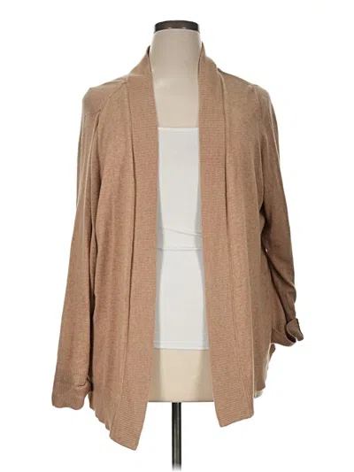 Pre-owned Worthington Cardigan Sweater In Tan