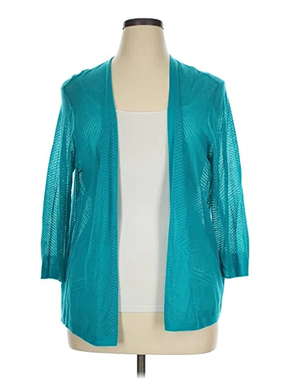 Pre-owned Worthington Cardigan Sweater In Teal