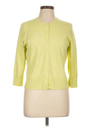 Pre-owned Worthington Cardigan Sweater In Yellow