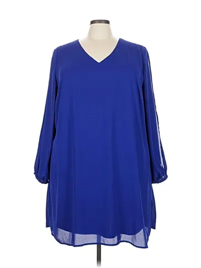 Pre-owned Worthington Casual Dress In Blue