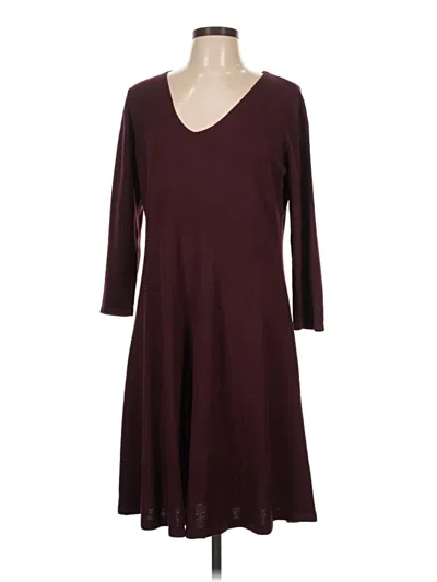 Pre-owned Worthington Casual Dress In Burgundy
