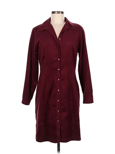 Pre-owned Worthington Casual Dress In Burgundy