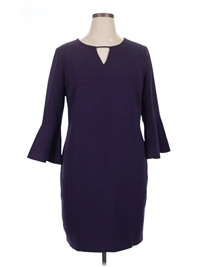 Pre-owned Worthington Casual Dress In Purple