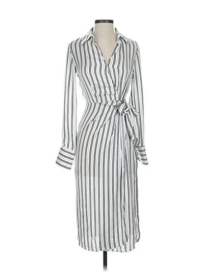 Pre-owned Worthington Casual Dress In Silver