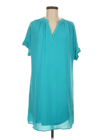 Pre-owned Worthington Casual Dress In Teal
