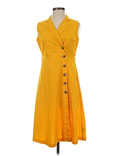 Pre-owned Worthington Casual Dress In Yellow