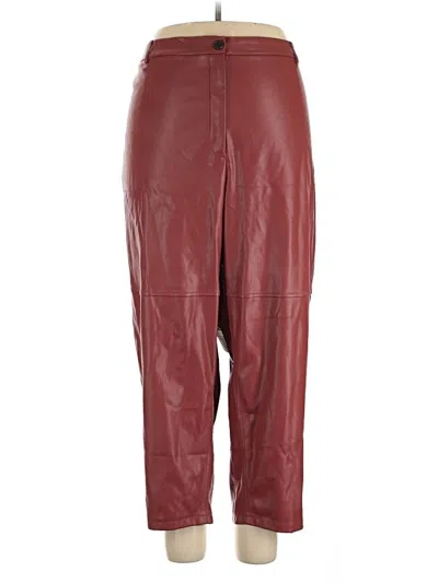 Pre-owned Worthington Casual Pants In Burgundy