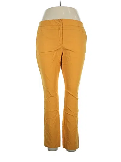 Pre-owned Worthington Casual Pants In Yellow